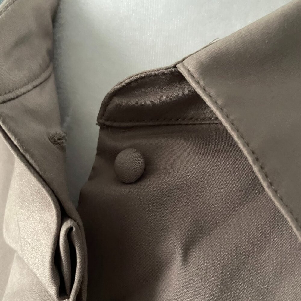 Ruffle Front Button Dress - Picture 3 of 5
